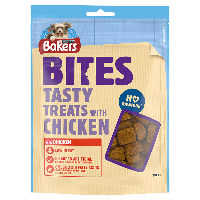 Bakers Bites Tasty Dog Treats with Chicken, 130g